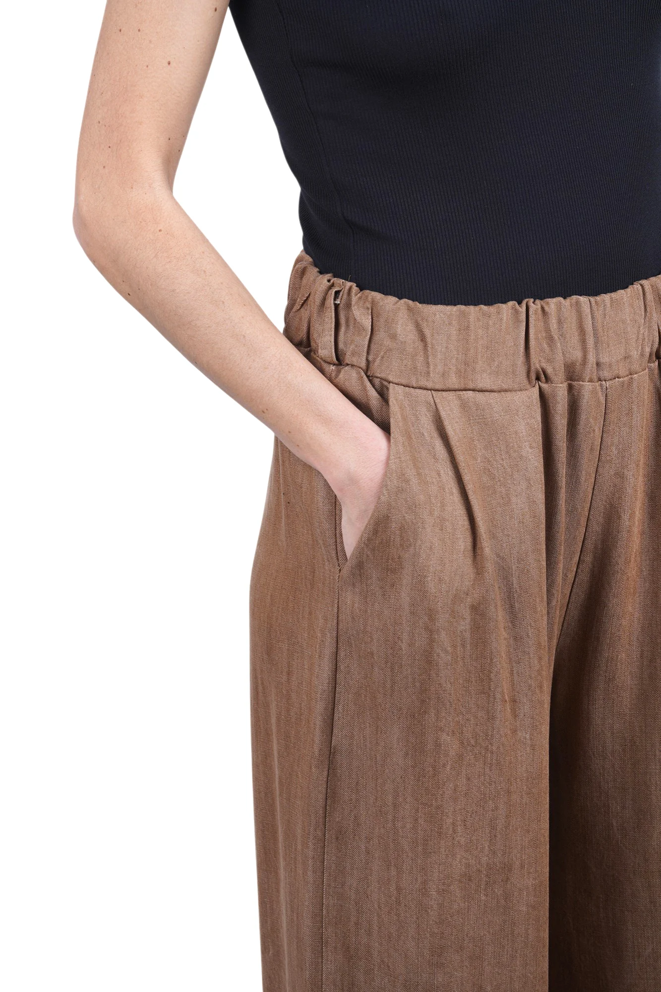 La Femme Blanche - Pantalone - 471482 - Marrone - Image 6