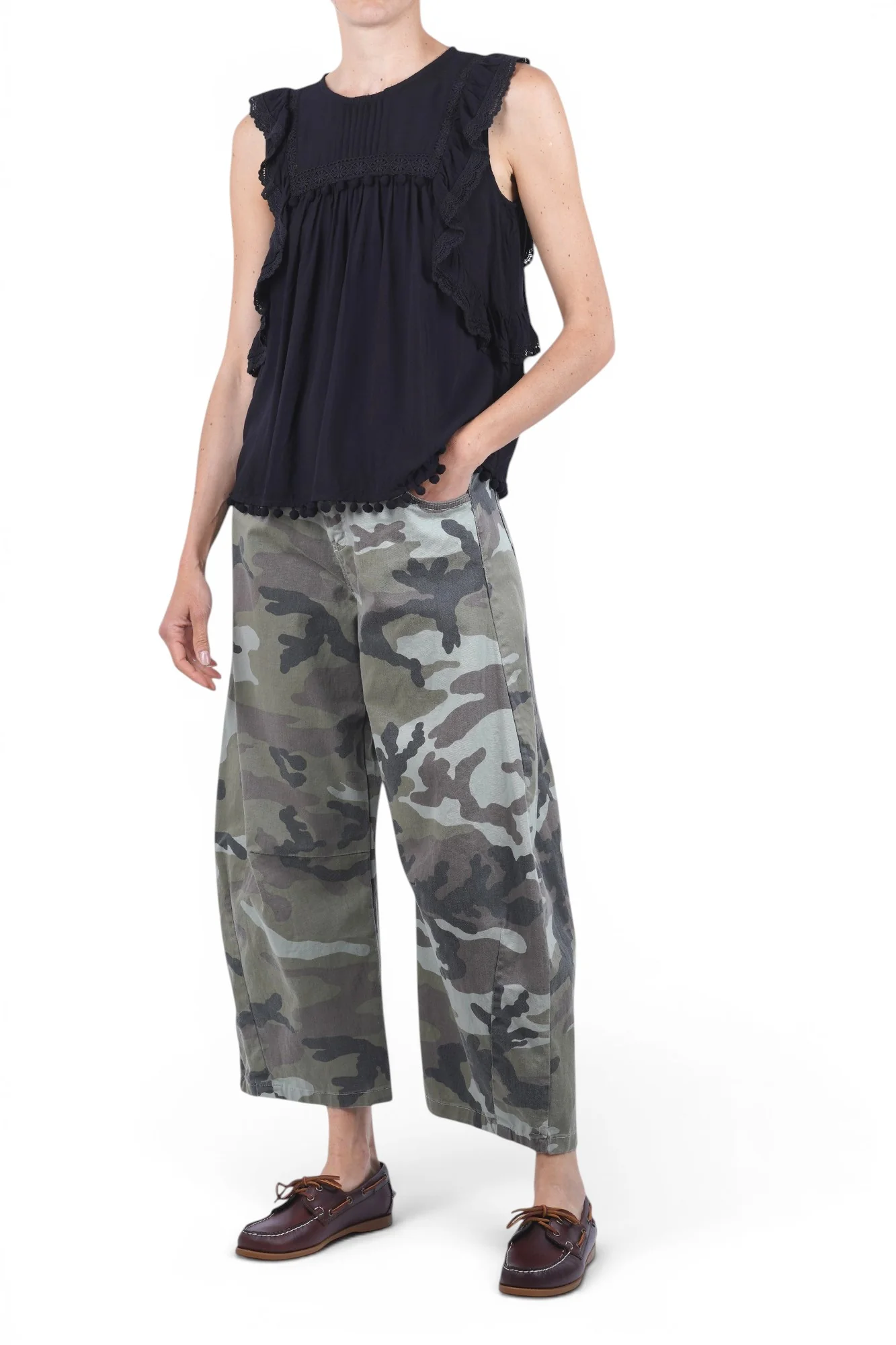 La Femme Blanche - Pantalone - 471608 - Fantasia Militare - Image 2