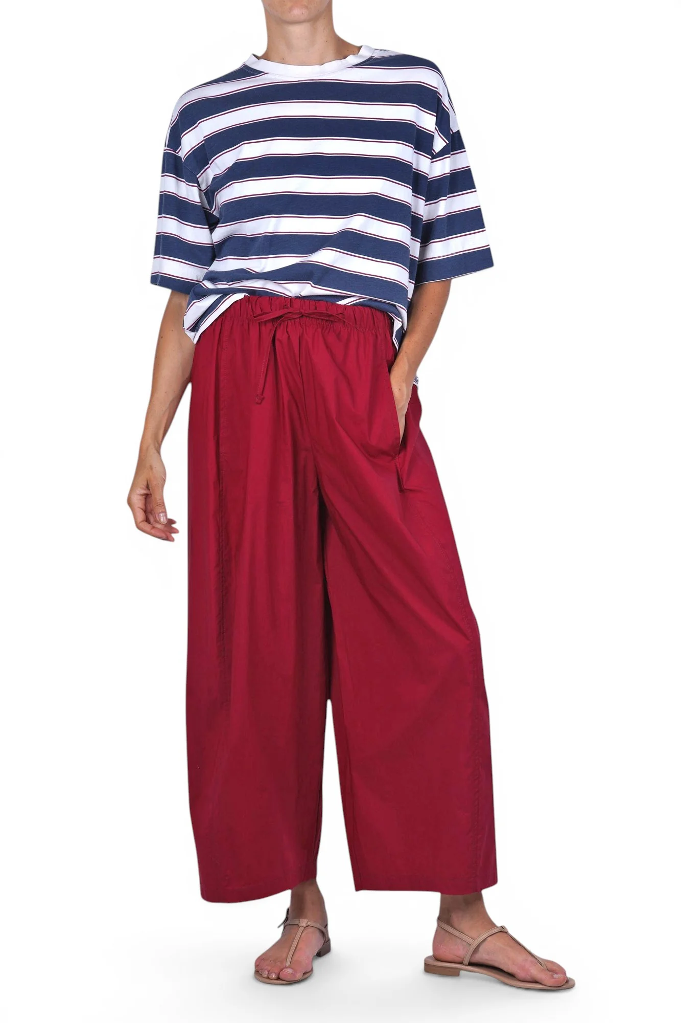 La Femme Blanche - Pantalone - 471763 - Rosso - Image 2