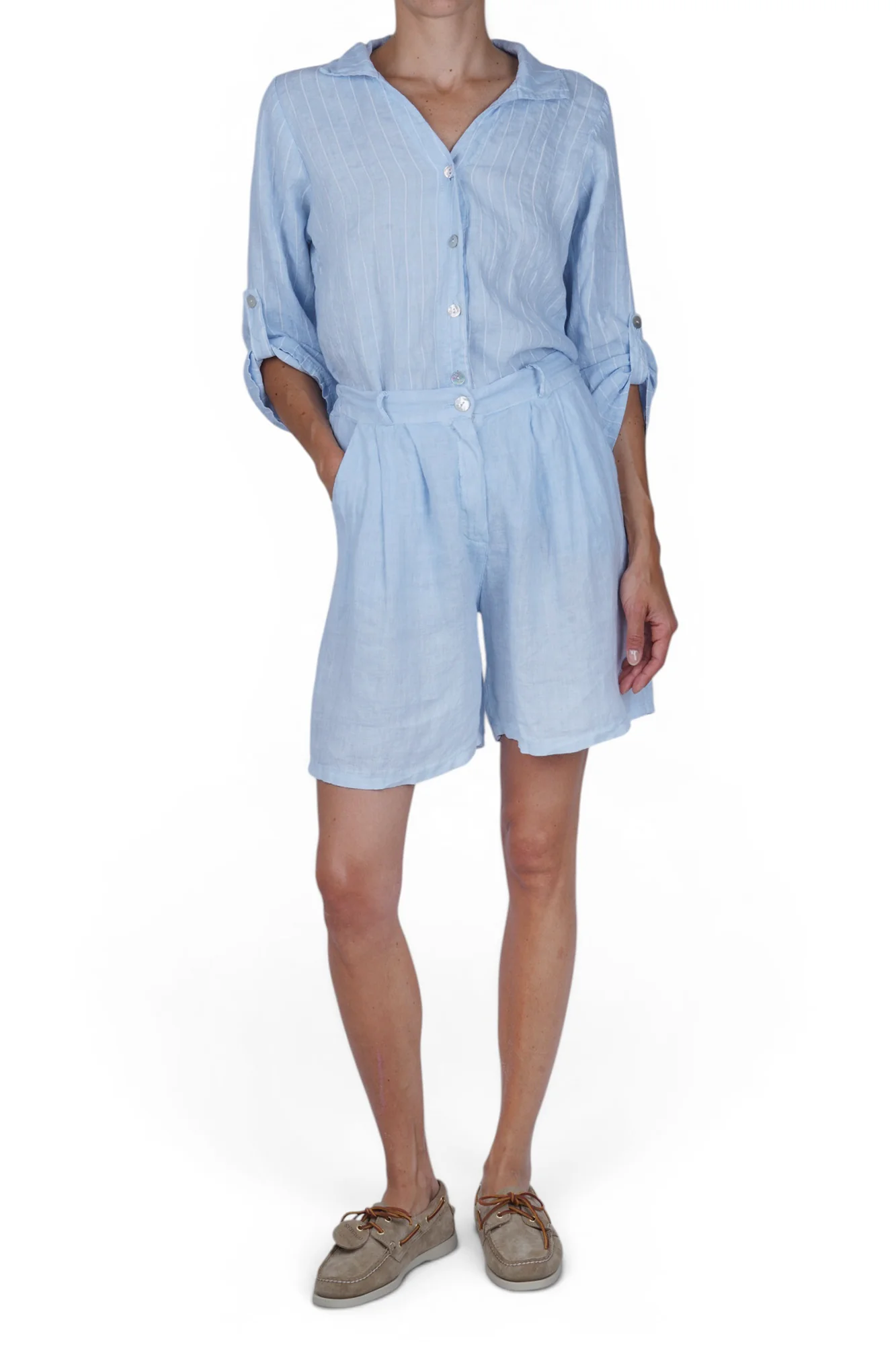 La Femme Blanche - Shorts - 471655 - Celeste - Image 2
