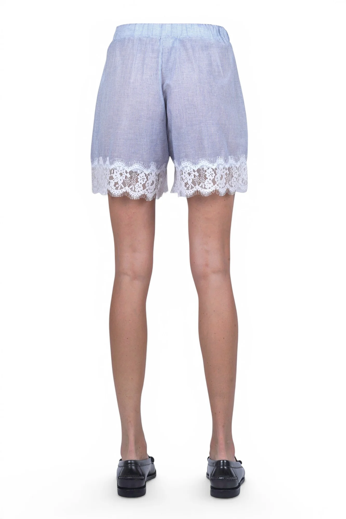 La Femme Blanche - Shorts - 471775 - Bianco/Azzurro - Image 5