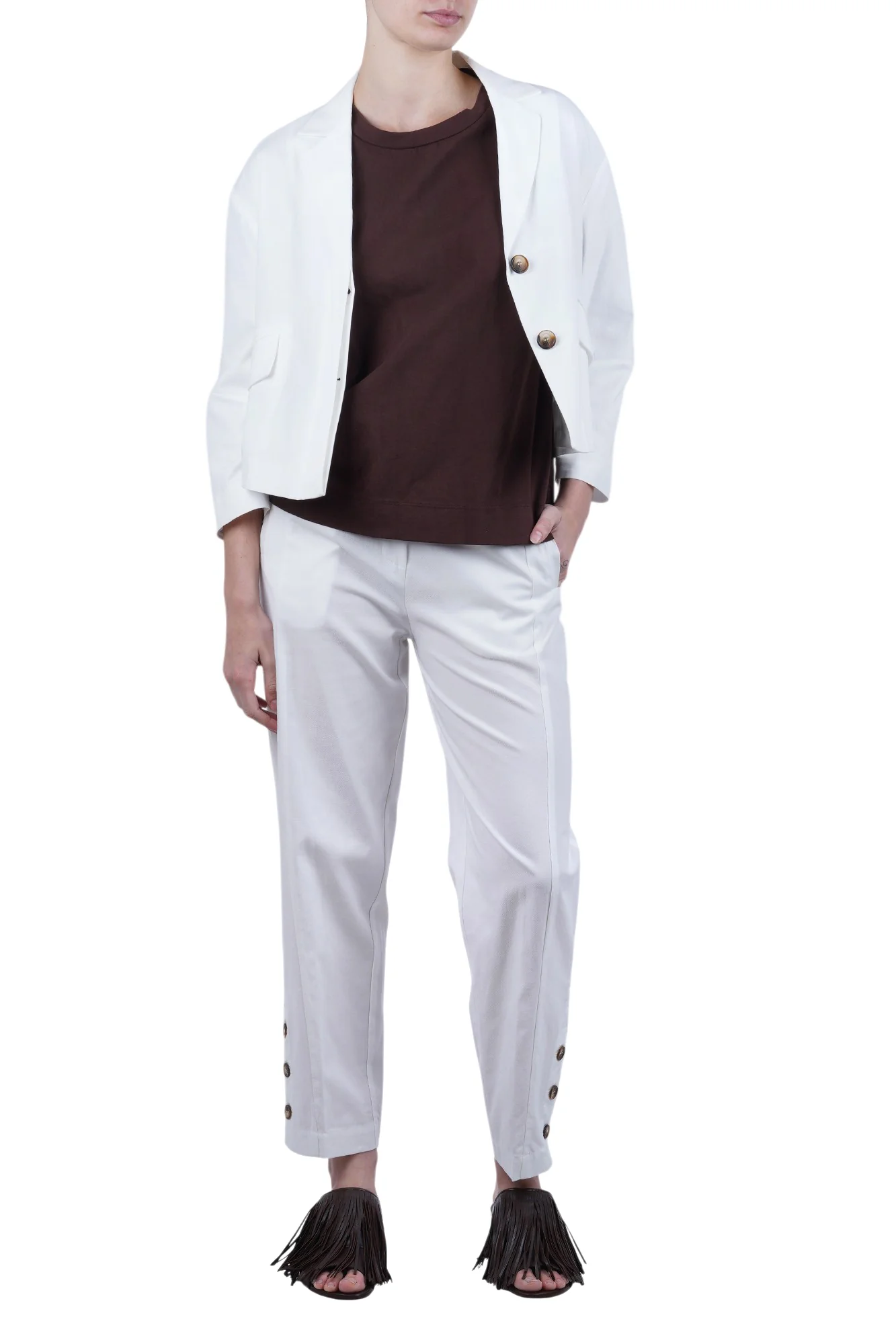La Femme Blanche - T-shirt - 471525 - Moka - Image 2