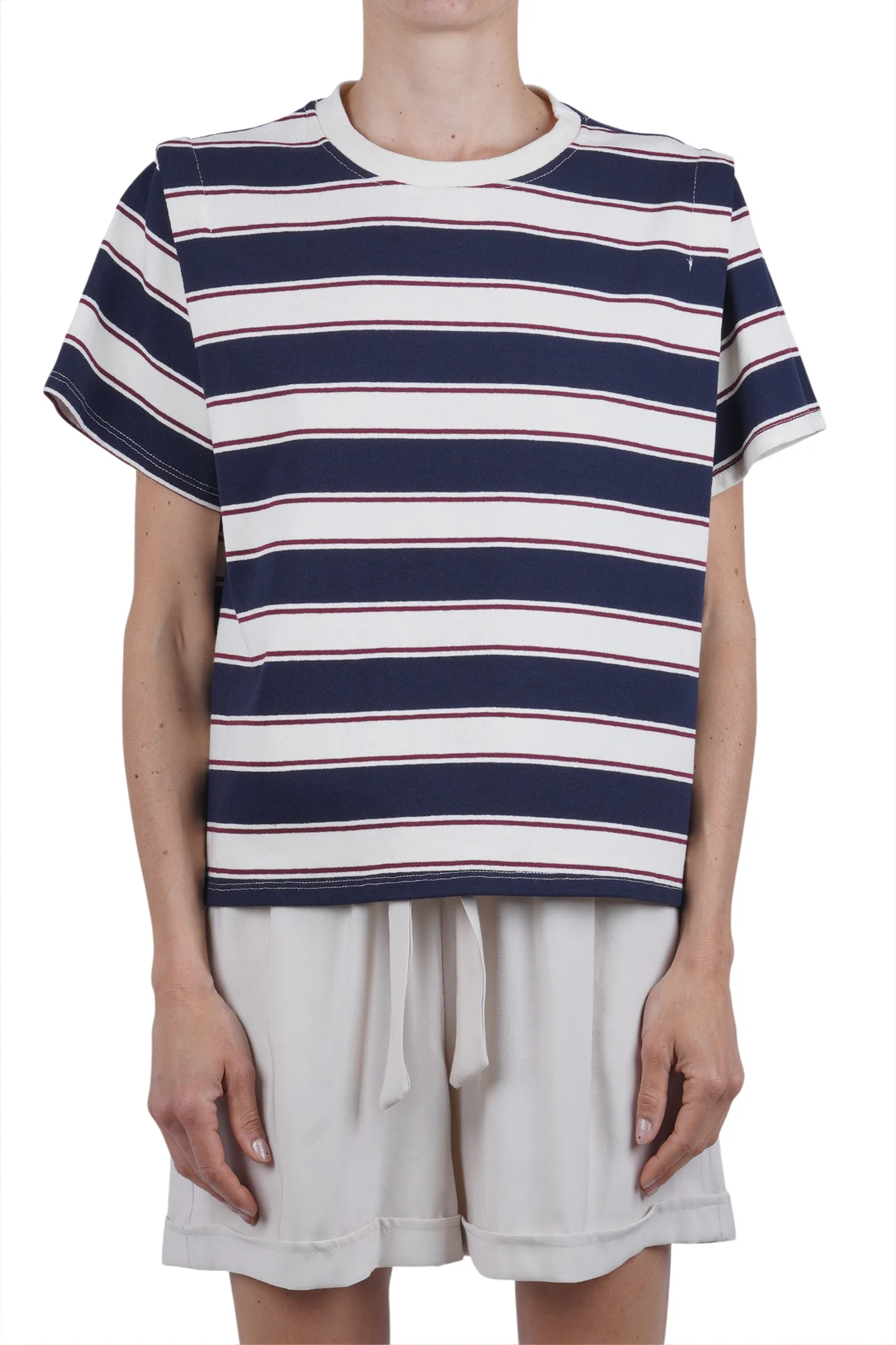 La Femme Blanche - T-shirt - 471554 - Panna/Blu - Image 3