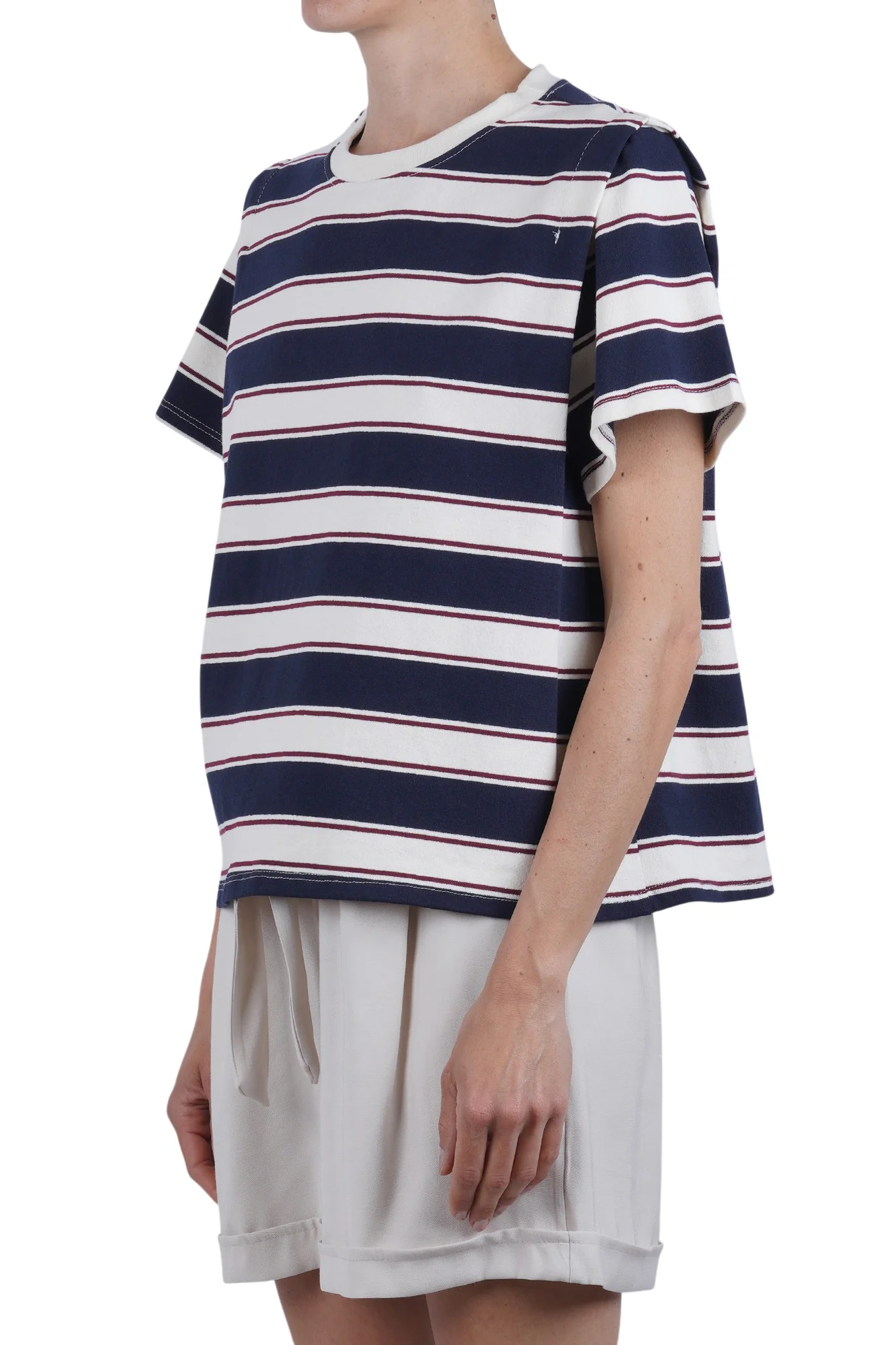 La Femme Blanche - T-shirt - 471554 - Panna/Blu - Image 4