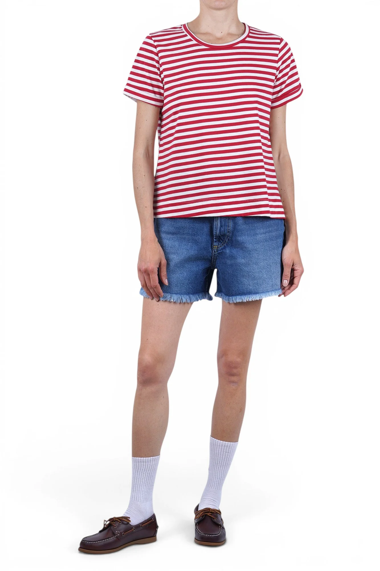 La Femme Blanche - T-shirt - 471612 - Bianco/Rosso - Image 2