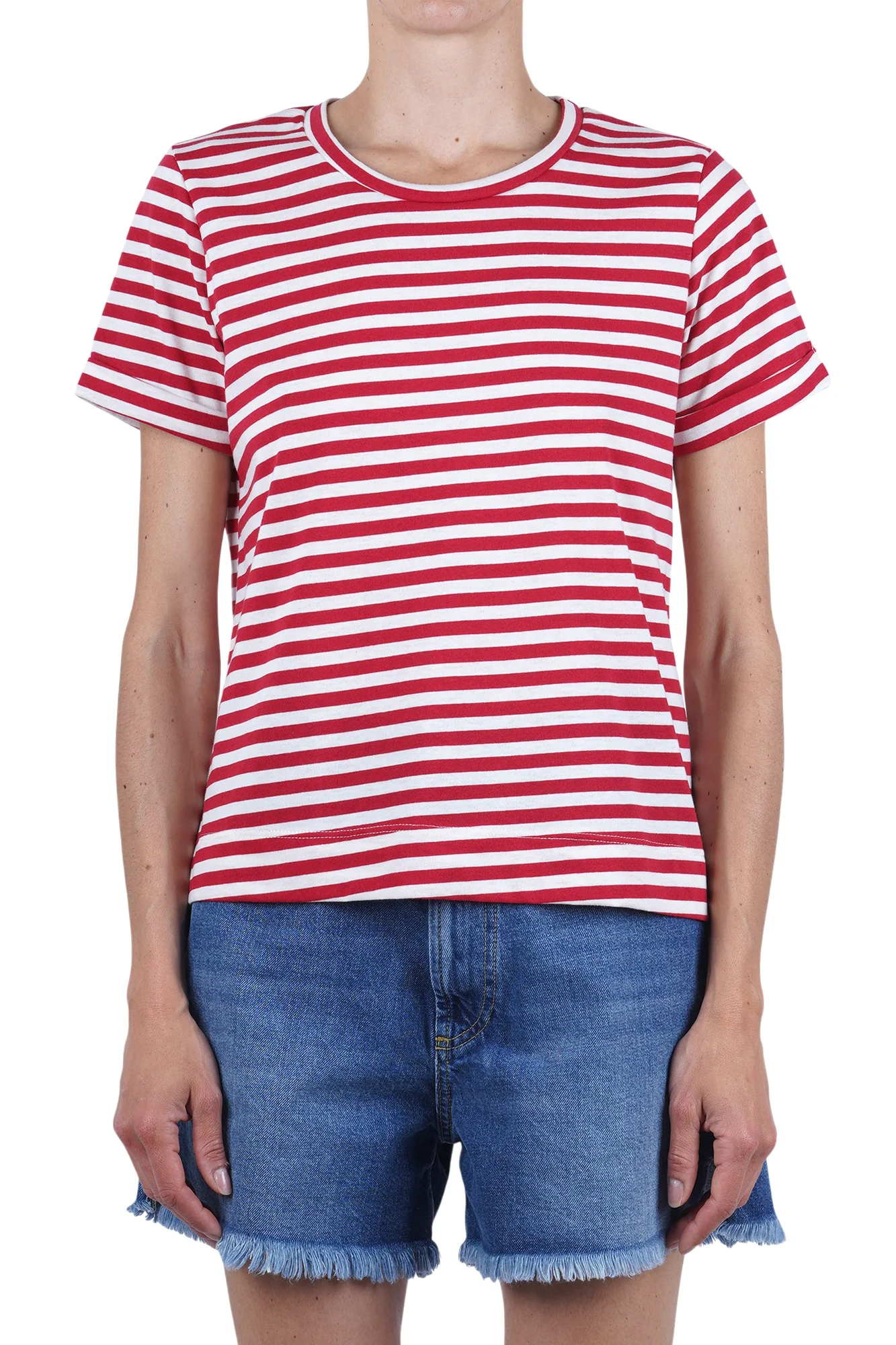 La Femme Blanche - T-shirt - 471612 - Bianco/Rosso - Image 3