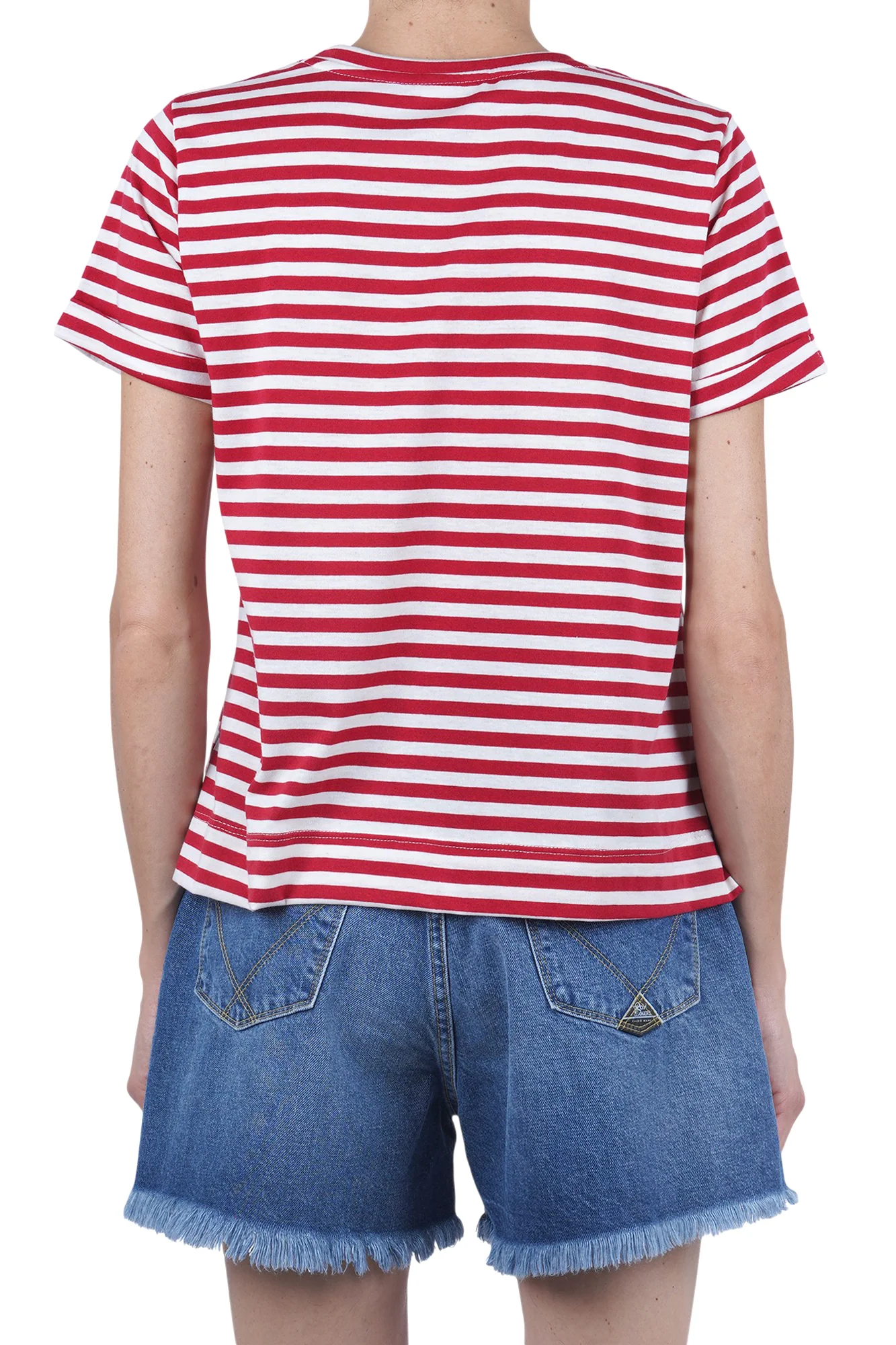 La Femme Blanche - T-shirt - 471612 - Bianco/Rosso - Image 5