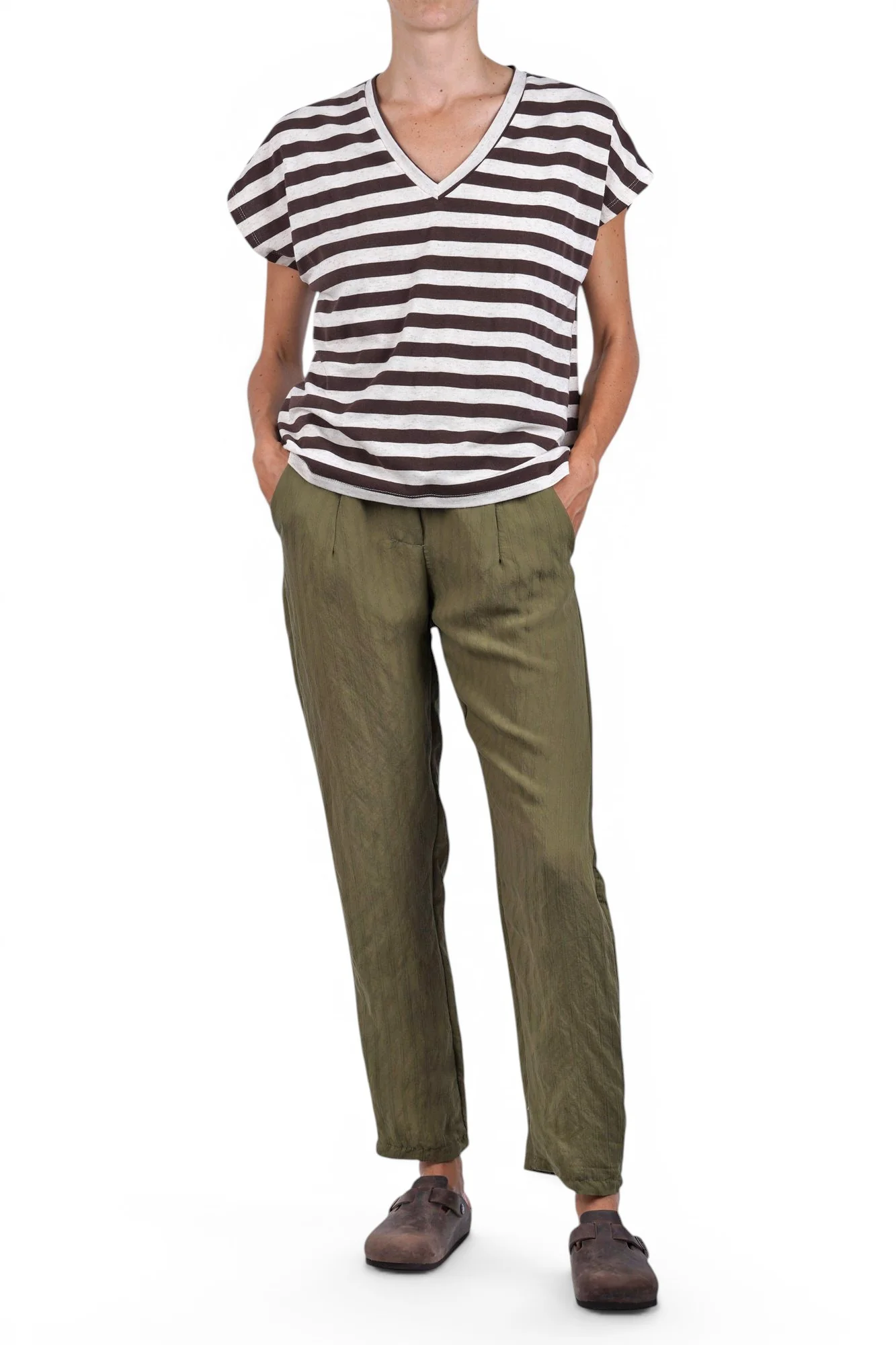 La Femme Blanche - T-shirt - 471668 - Panna/Marrone - Image 2