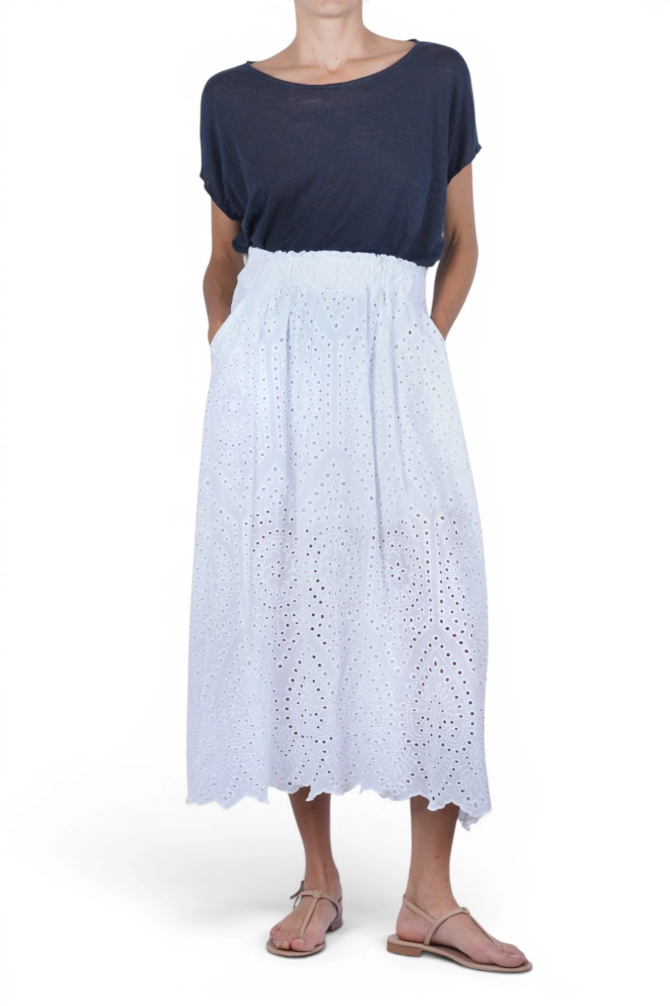 La Femme Blanche - T-shirt - 471757 - Blu - Image 2