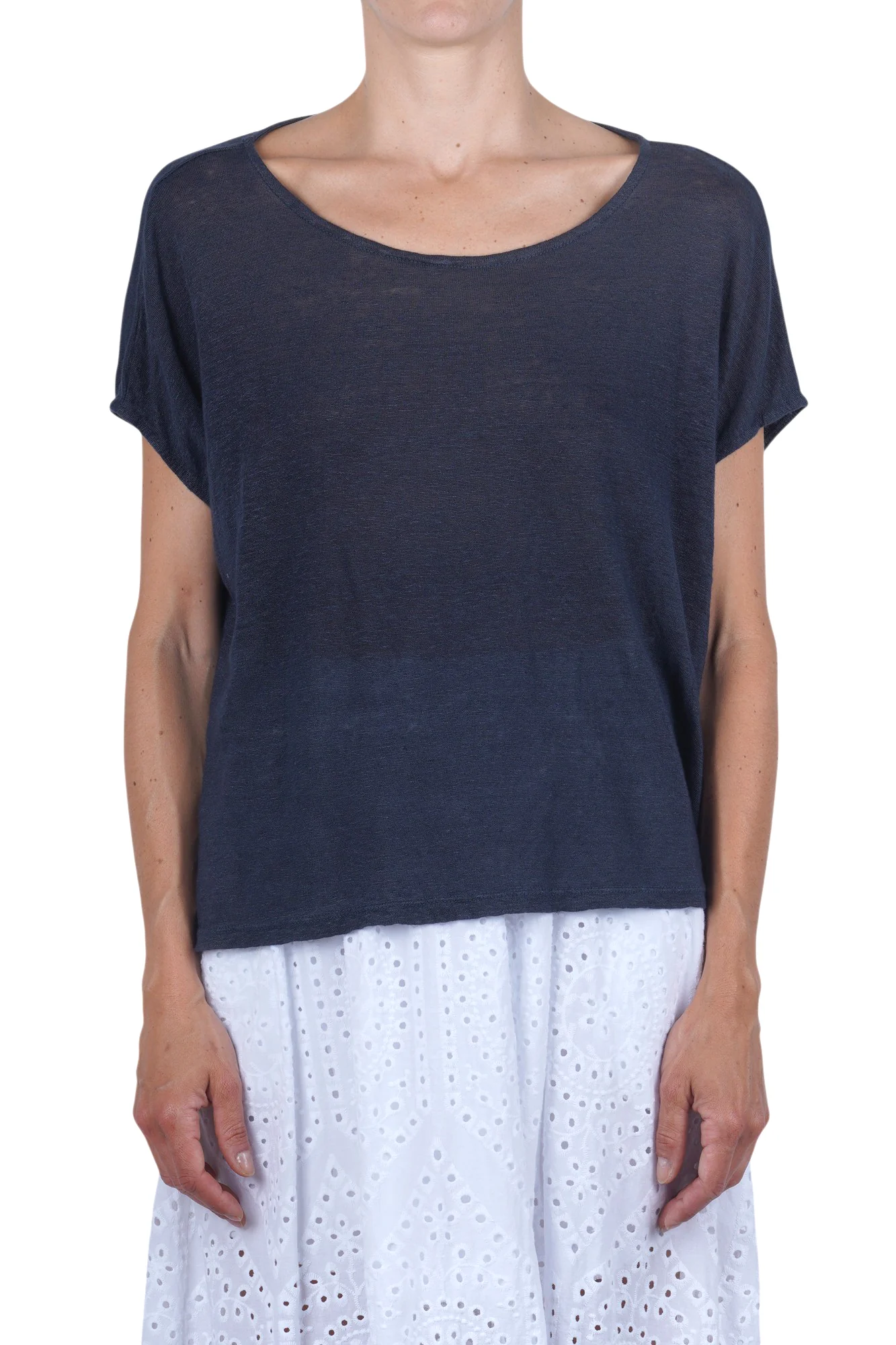 La Femme Blanche - T-shirt - 471757 - Blu - Image 3