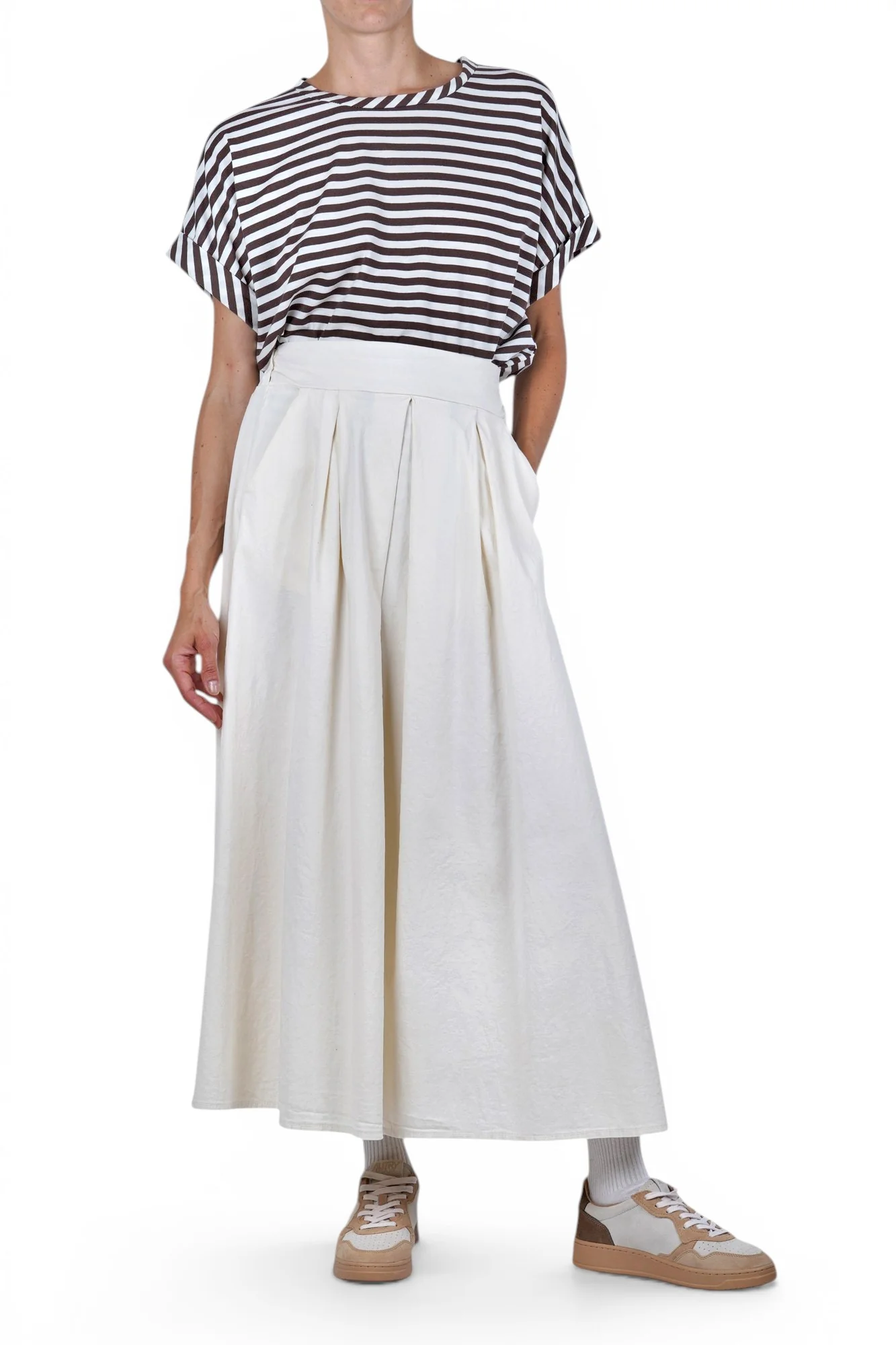 La Femme Blanche - T-shirt - 471768 - Panna/Marrone - Image 2