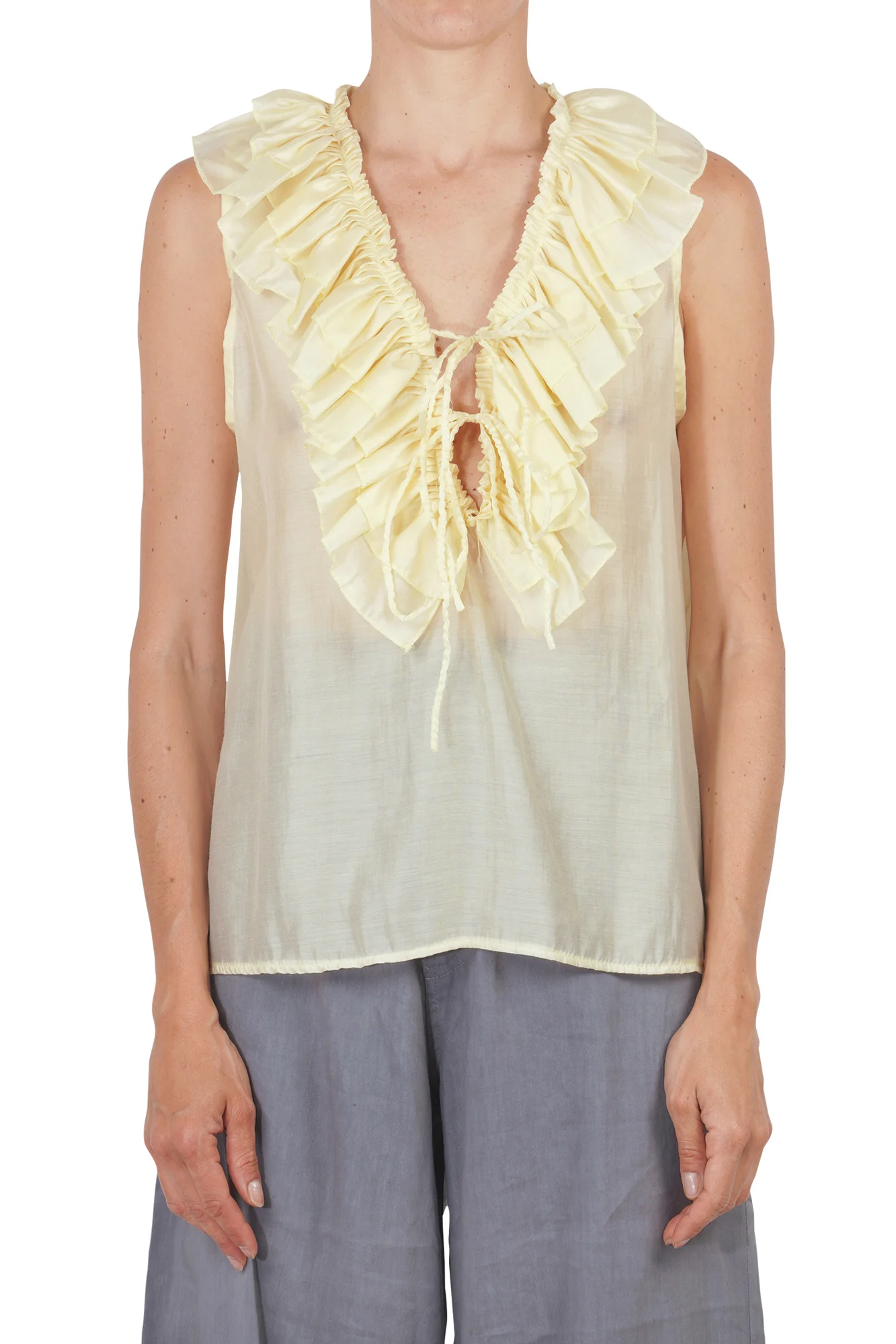 La Femme Blanche - Top - 451781 - Giallo - Image 3