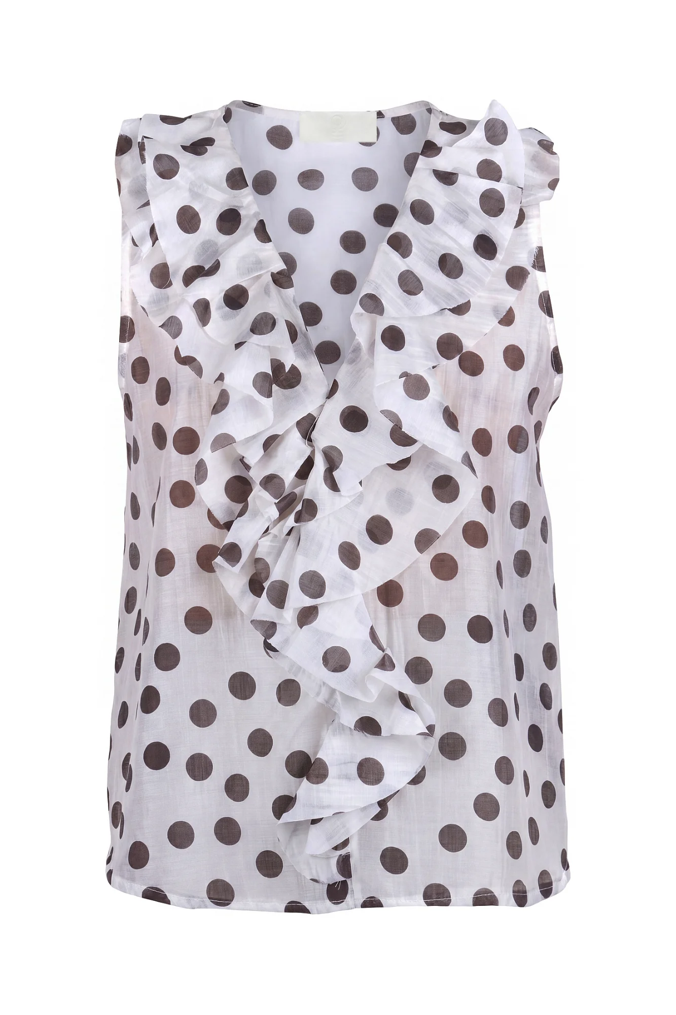 La Femme Blanche - Top - 471703 - Panna/Marrone