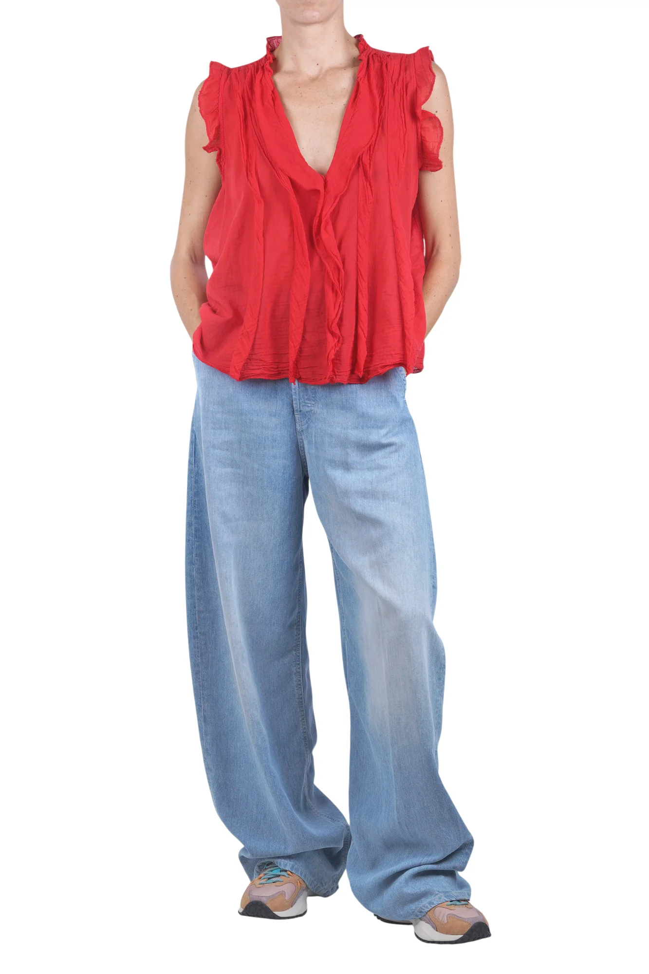 La Femme Blanche - Top - 471747 - Rosso - Image 2