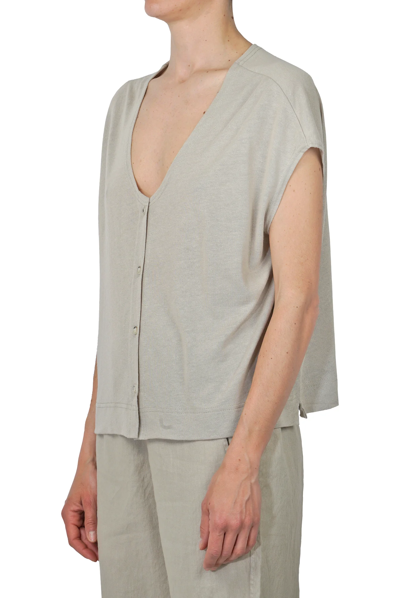 Mama B - Gilet - 450668 - Beige - Image 4