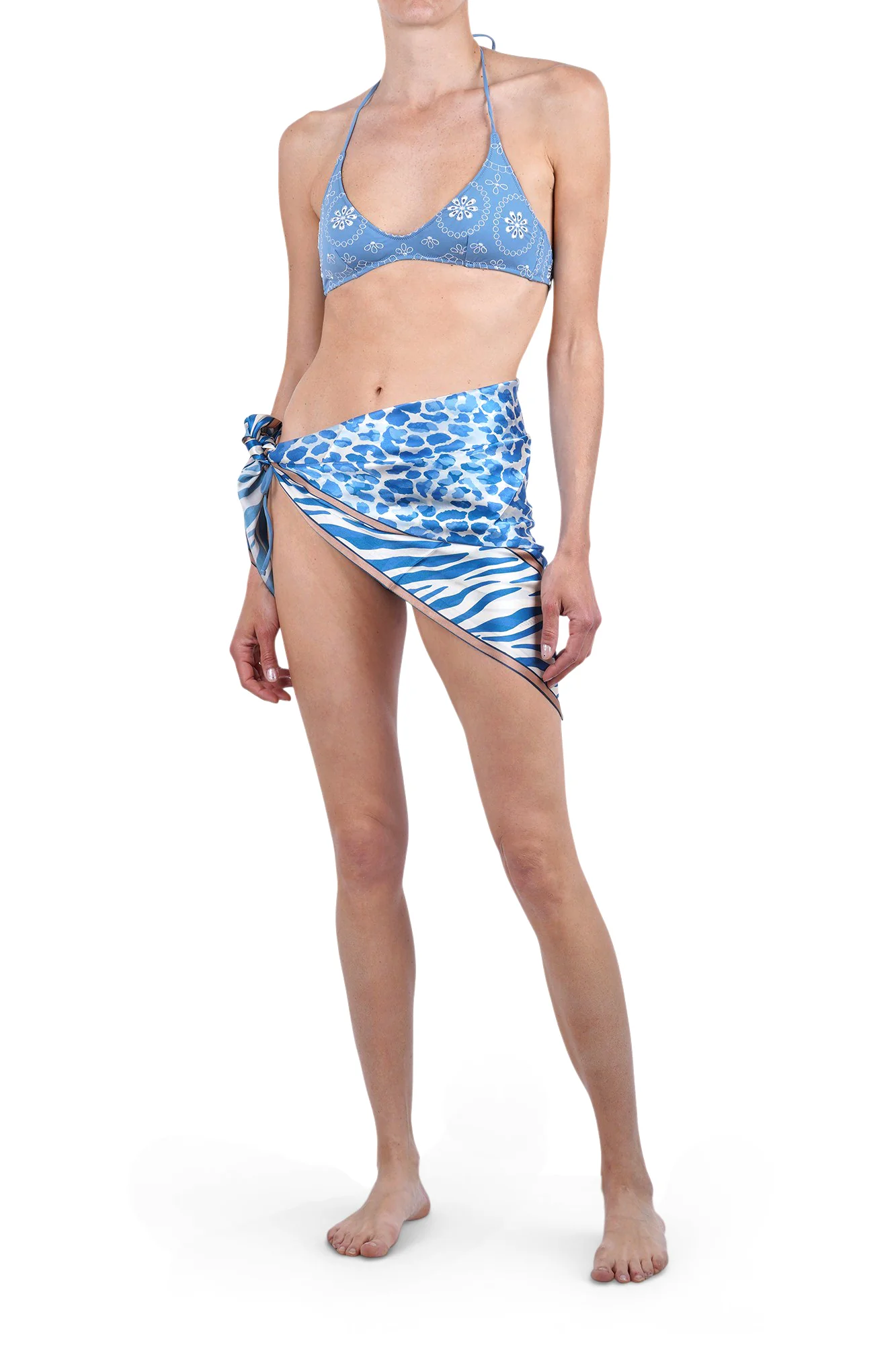 MC2 Saint Barth - Bandana - 470997 - Blu/Latte - Image 2