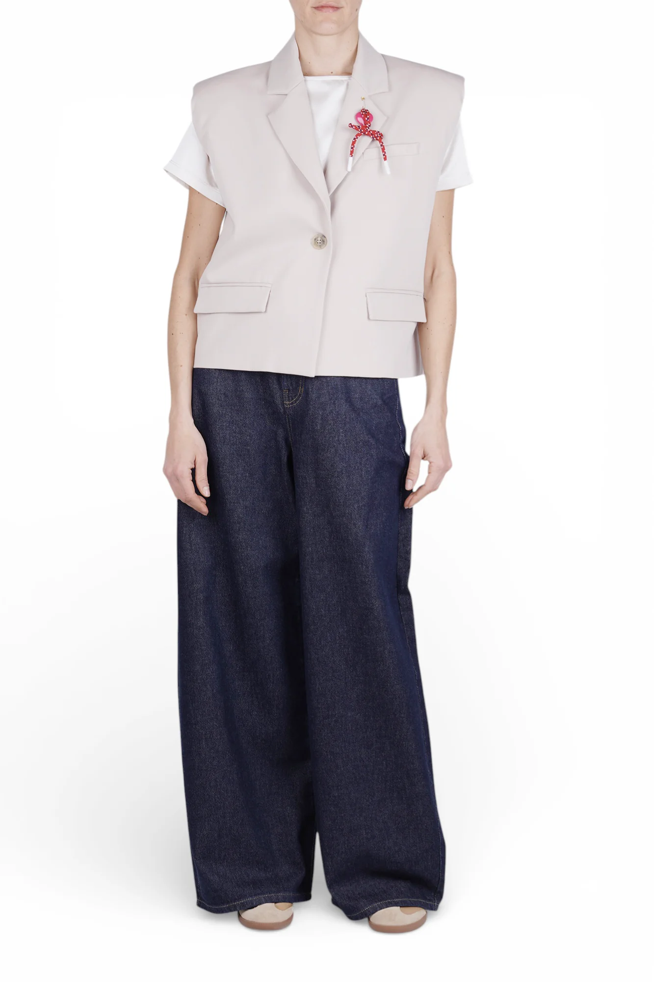 Même Road - Gilet - 470268 - Ecru - Image 2