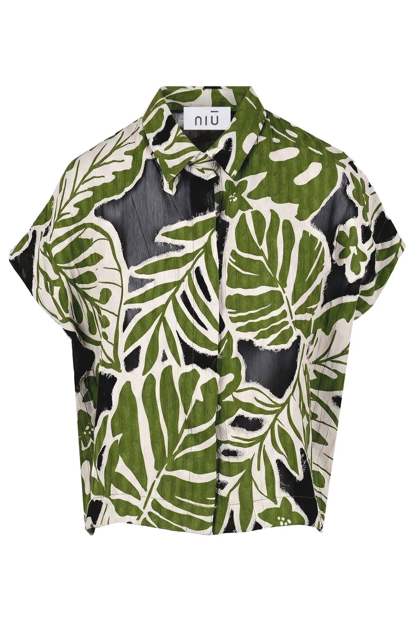 NIU - Camicia - 470381 - Fantasia Verde