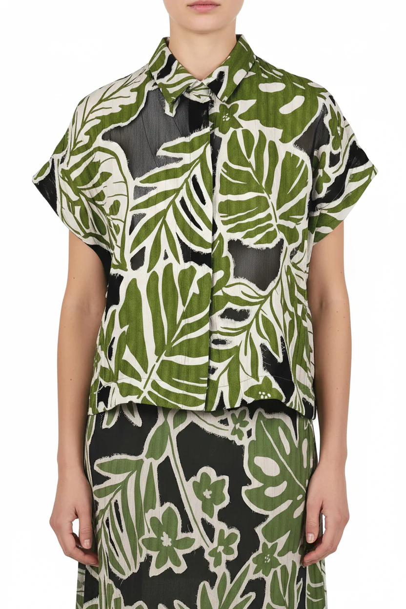 NIU - Camicia - 470381 - Fantasia Verde - Image 10