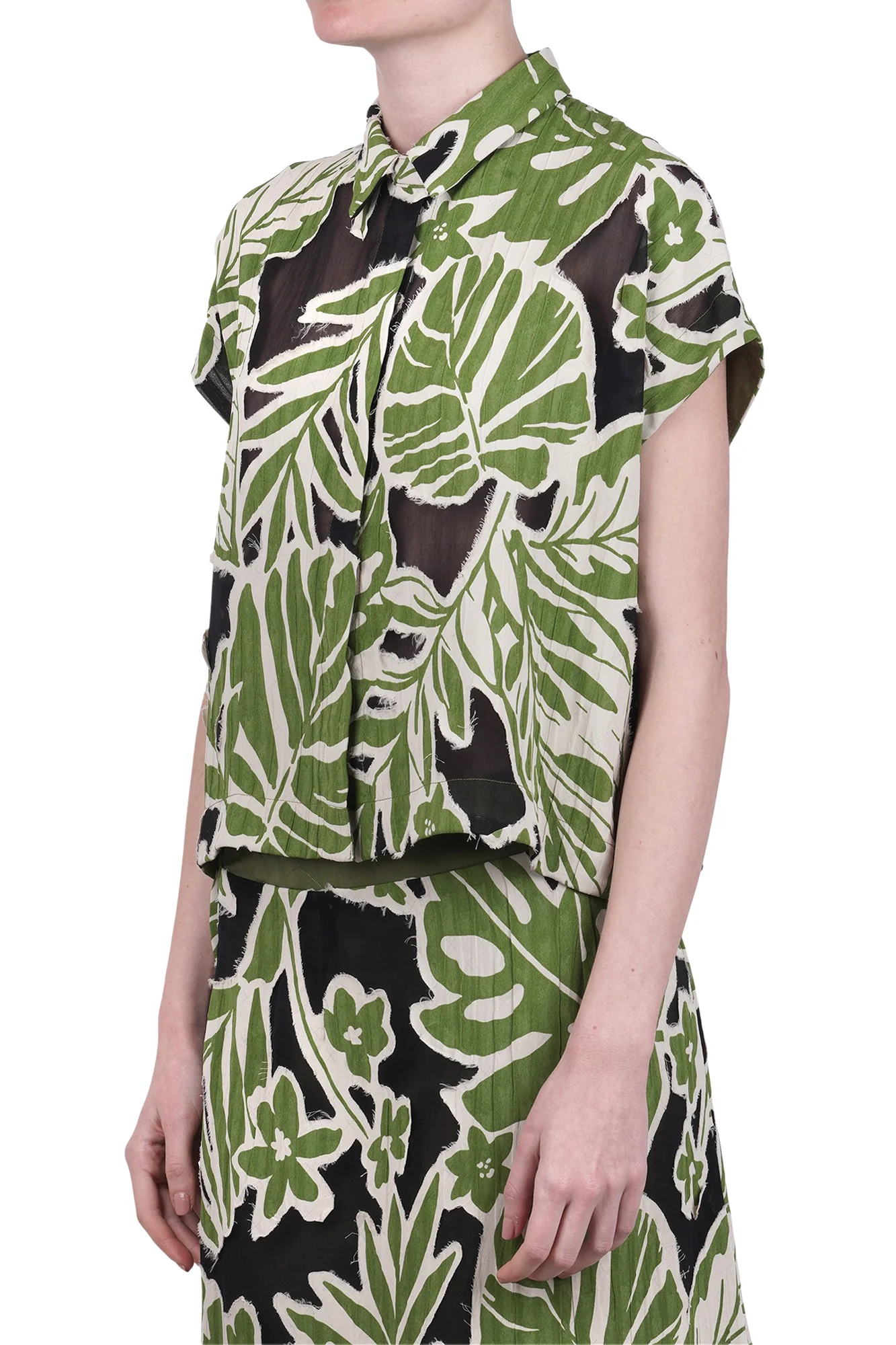NIU - Camicia - 470381 - Fantasia Verde - Image 4