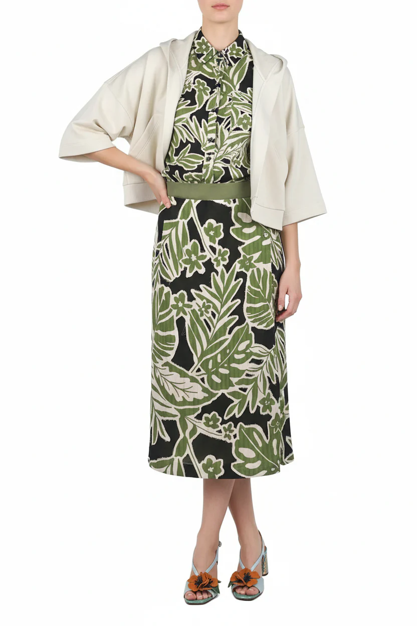 NIU - Camicia - 470381 - Fantasia Verde - Image 7