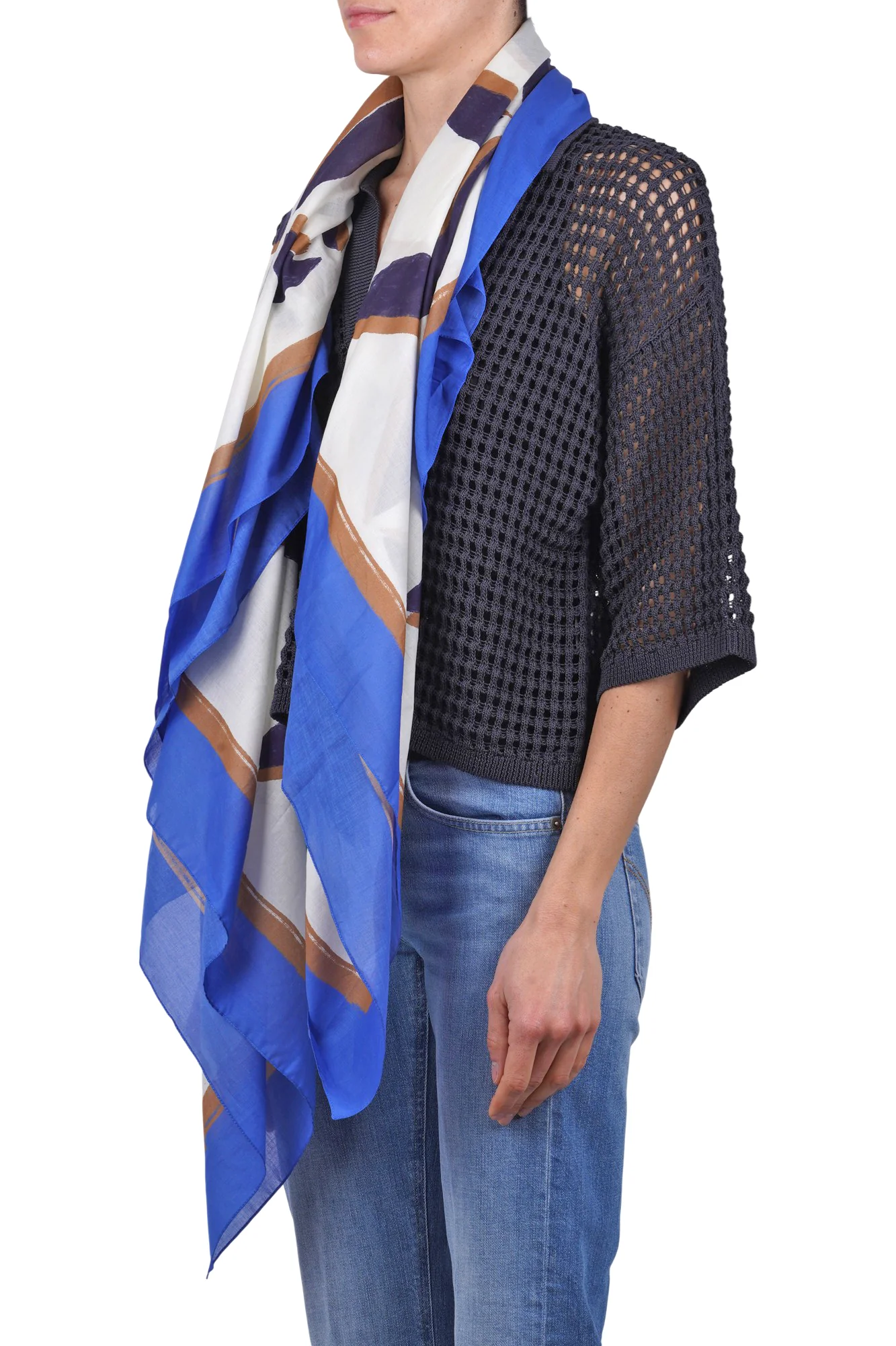 NIU - Sciarpa - 470382 - Panna/Blu - Image 4
