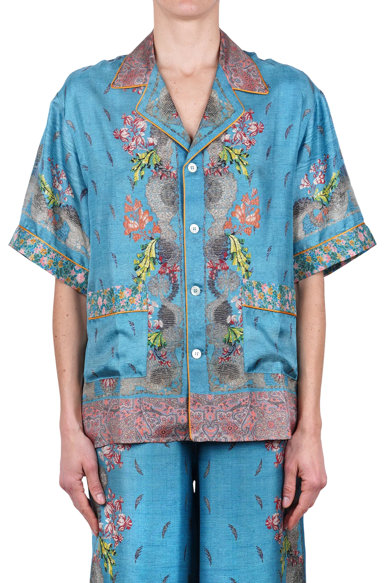 Pierre-Louis Mascia - Camicia - 470094 - Fantasia Turchese - Image 3
