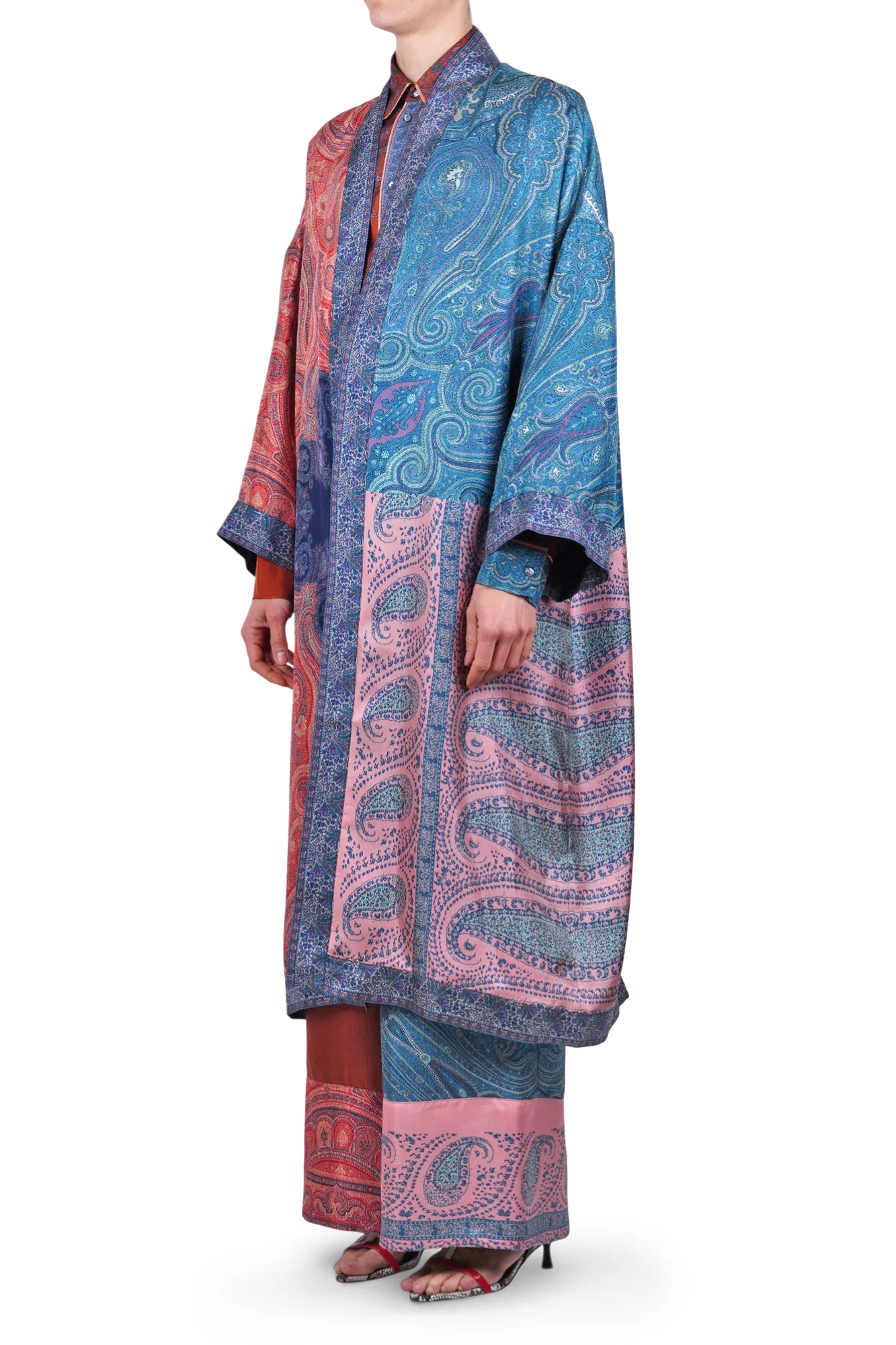 Pierre-Louis Mascia - Kimono - 470087 - Rosso/Blu - Image 4