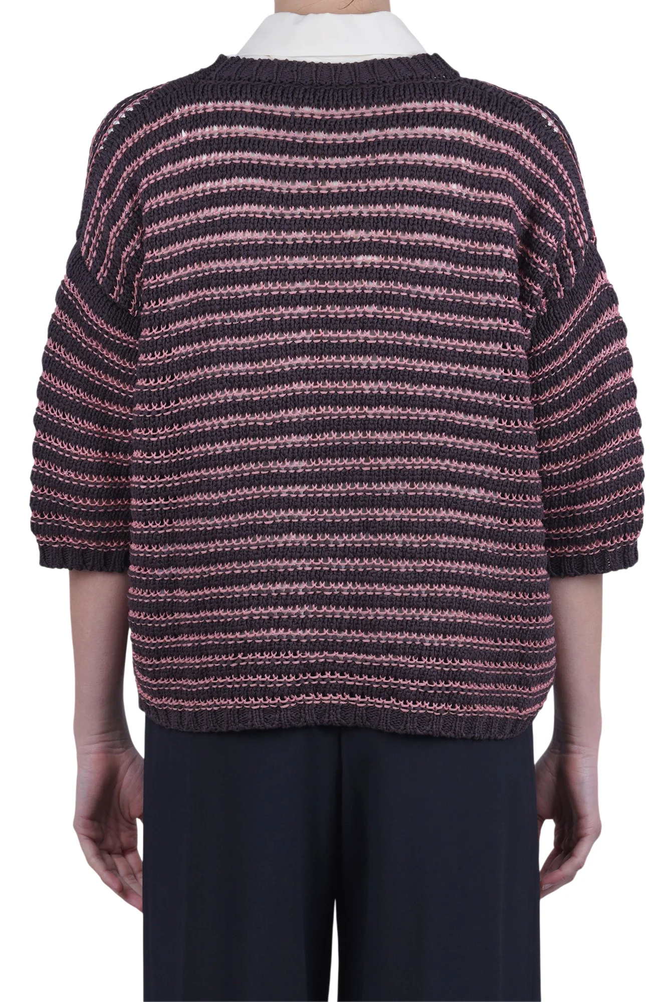 Roberto Collina - Maglia - 470391 - Rosa/Moro - Image 5