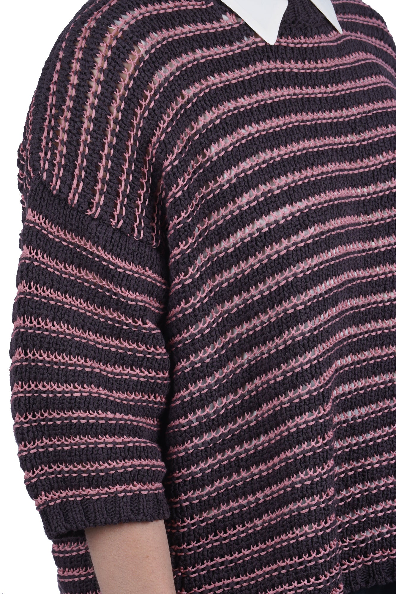 Roberto Collina - Maglia - 470391 - Rosa/Moro - Image 6