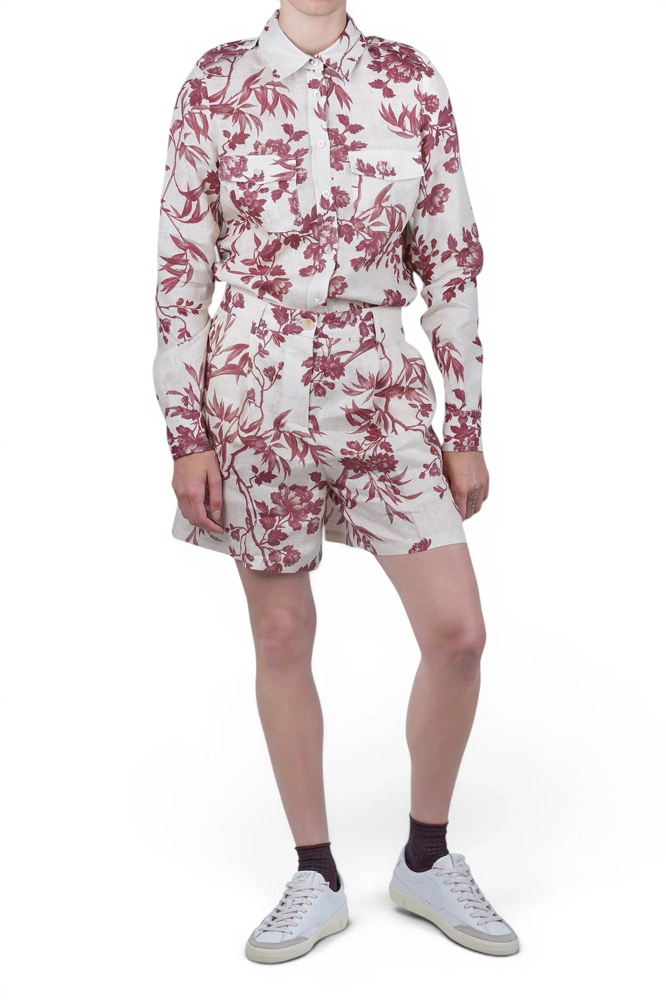 Semi Couture - Camicia - 470929 - Panna/Ciliegia - Image 2