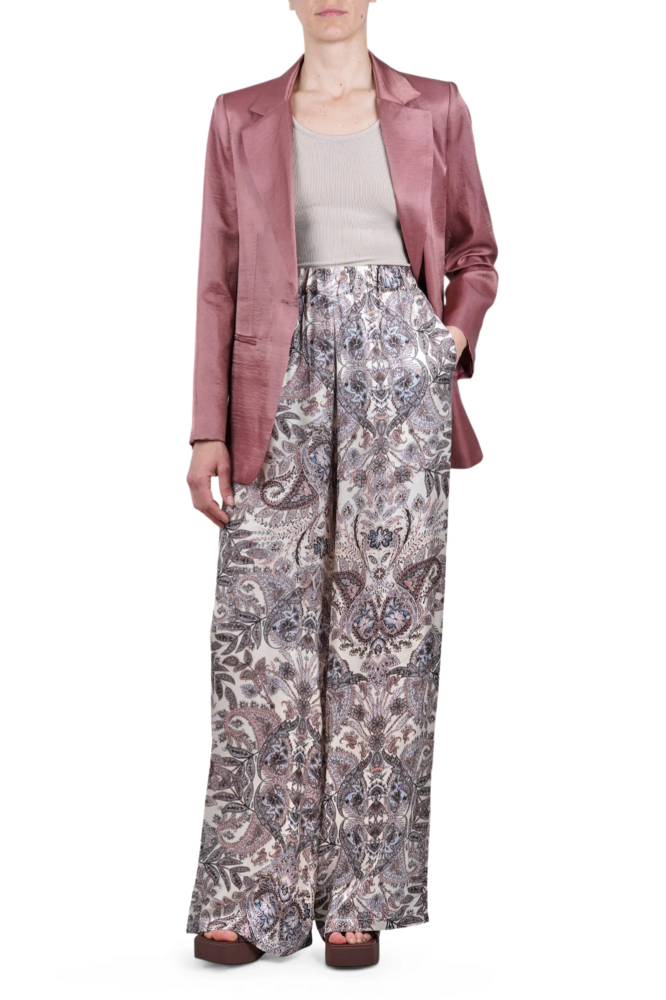 So Allure - Pantalone - 470017 - Fantasia Crema - Image 2