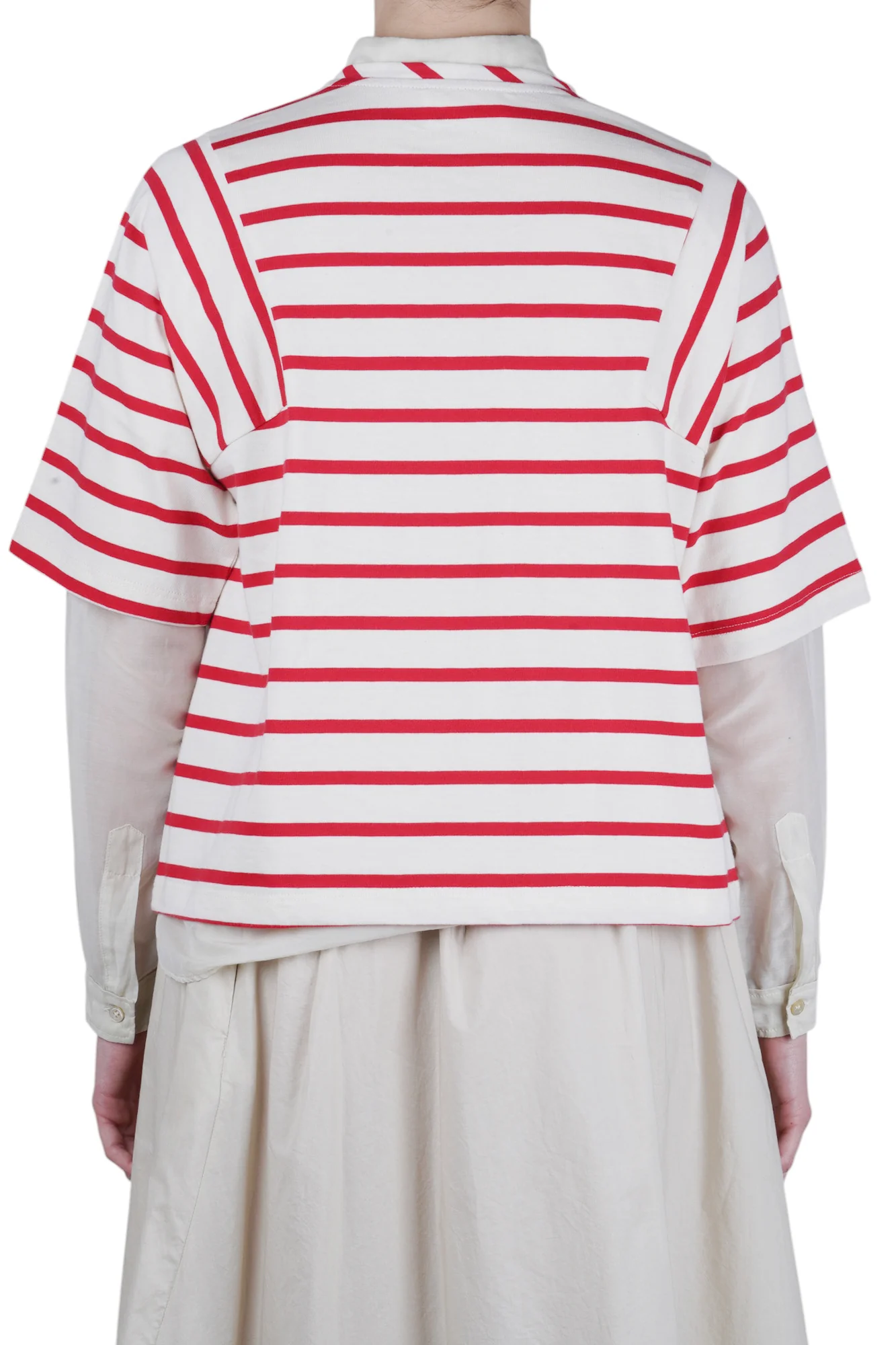 Solotre - T-shirt - 470682 - Panna/Rosso - Image 5