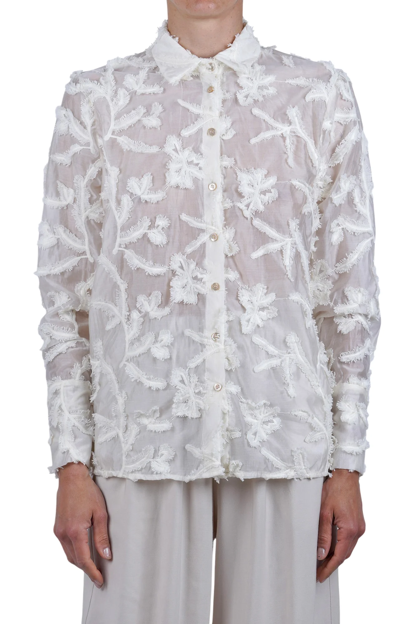 Souvenir - Camicia - 471508 - Latte - Image 3