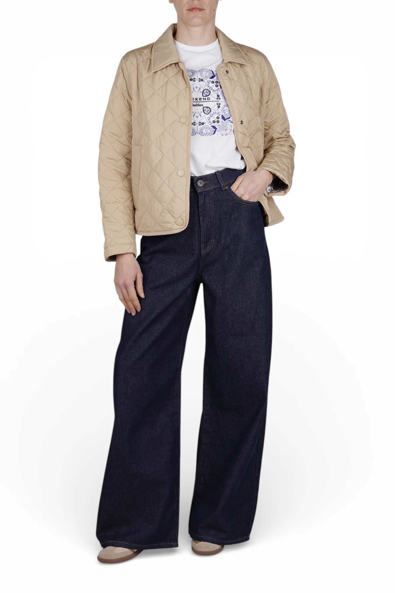 Weekend MaxMara - T-shirt - 470618 - Bianco/Blu - Image 2